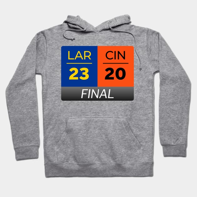 LAR 23 CIN 20 Hoodie by Caloy